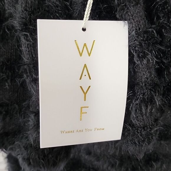 WAYF Johnie One Shoulder Sweater Small NWT - Picture 7 of 7